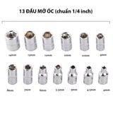 Bộ Đồ Nghề Sửa Chữa Xe Hơi Xe Máy 46 Món - Bộ Dụng Cụ Tuýp Khẩu Đa Năng 46 Chi Tiết Mở Ốc Vít Bulong Tiện Dụng