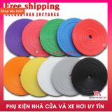 Dây Viền Bảo Vệ Vành Bánh Xe Ô Tô, miếng dán trang trí vành thép mạ điện lốp xe, dải chống xước và va chạm