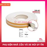 5m gioăng cao su dán type E 9x4mm chống ồn cánh cửa cách âm khi gió lùa Phụ kiện cửa nhà Uy tín