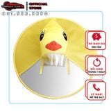 Áo mưa trẻ em ngộ nghĩnh kiểu Hàn Quốc Áo mưa Con vịt nhỏ Màu vàng choàng Mũ ô cho trẻ 3 - 5 tuổi