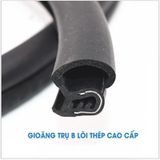 [⚡FLASH SALE⚡] Combo 1,6m ( đủ cho 1 xe) gioăng cao su chống ồn cột trụ B lõi thép, gioăng cao su ô tô chống bụi ô tô