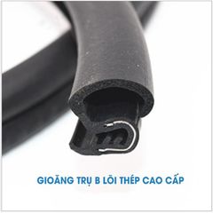 [⚡FLASH SALE⚡] Combo 1,6m ( đủ cho 1 xe) gioăng cao su chống ồn cột trụ B lõi thép, gioăng cao su ô tô chống bụi ô tô