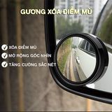 Bộ 2 Gương Cầu Lồi Xóa Điểm Mù Gương Chiếu Hậu Xe Hơi, Xe Máy, gương xoay 360 độ sẵn 3m bóc dính