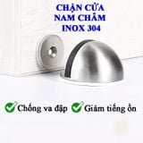 Chặn cửa hình bán nguyệt có nam châm chống va đập, chất liệu inox 304 cao cấp