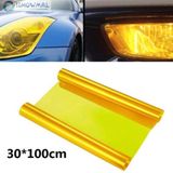 Phim Dán Đèn Pha Xe Hơi màu vàng xuyên sáng phá sương, thời trang phong cách Kích Thước 30x100cm