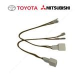 Cặp Giắc Loa Cánh Cho Toyota và Mitsubishi, Dây Nguồn Cắm Zin Theo Xe Đảm Bảo Độ Ổn Định Cho Tín Hiệu Gọn Gàng Dễ L
