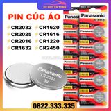 Pin Cúc Áo Panasonic 3V Lithium CR2032 CR2025 CR2016 CR1632 CR1620 CR1616 CR1220 CR2450 CR2430 pin chìa khóa ô tô