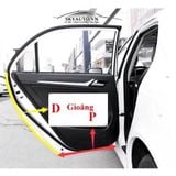 [ ⚡Free Ship 50k⚡] Gioăng cao su chữ D chống ồn cho xe tặng kèm dung môi 3M