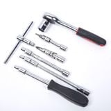 Bộ Đồ Nghề Sửa Chữa Xe Hơi Xe Máy 46 Món - Bộ Dụng Cụ Tuýp Khẩu Đa Năng 46 Chi Tiết Mở Ốc Vít Bulong Tiện Dụng