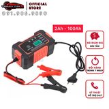 Sạc acquy ô tô, xe máy, xe đạp điện hỗ trợ 4Ah - 100Ah loại cao cấp hiển thị màn led tự ngắt khi đầy chức năng bảo dưỡng