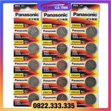 combo Vỉ 5 viên Pin Cúc Áo Panasonic CR2032, CR2016, CR2025, CR1632, CR2450 3V Lithium