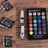 Bộ 2 đèn led chân T10 RGB kèm điều khiển từ xa nhiều chế độ màu, đèn demi