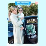 Ghế ngồi ô tô Cho Bé An Toàn Quay 360 độ Isofix cho Bé Từ 0-12 Tuổi có mái che tiêu chuẩn quốc tế bền bỉ