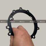 Dưỡng loa cánh ô tô 6.5 inch Vinfast VF3, VF5 nhựa PVC đen bóng hàng cao cấp loại đa năng mẫu 2025