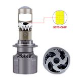 Phụ tùng đèn bi cầu mini xe ô tô có mặt cắt chống chói chân H7 H4 360 Độ H11 HB3 Led 9005 25000LM 12V 24V cắm din