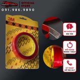 Băng dính 3M Hàng chuẩn 2 mặt đục và trong suốt loại 10mm 20mm dài 3mét, băng keo dán cường lực siêu dính ô tô, nội thất