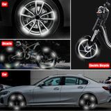 Set 10 Miếng Dán Phản Quang Ban Đêm Trang Trí Viền Bánh Xe Hơi cảnh báo an toàn cánh cửa cho xe hơi xe máy ô tô