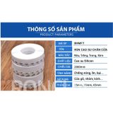 2 Mét Ron Chân Cửa Cao Su LOẠI CẢI TIẾN Dán Chống Bụi Côn Trùng 25 35 45mm