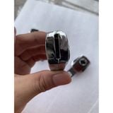 Chốt khoá dây đai an toàn xe VINFAST LOGO HÃNG XE cao cấp vật liệu inox bọc da dày dặn loại cải tiến hỗ trợ móc nối tiếp