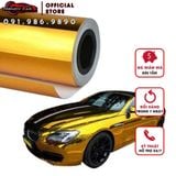 Decal trang trí ô tô chrome màu bạc/vàng tráng gương chống trầy dán xe cao cấp {Khổ lớn}