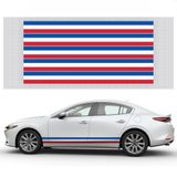 Combo 3 mét Decal Tem Sườn Xe Ô Tô chọn mẫu Mẫu Cờ Đức, Pháp, Italy, Performance, Decal Dán Sườn Xe Ô Tô Đẹp Nhất