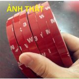 Băng dính 3m 2 mặt đục và trong suốt loại 10mm 20mm dài 3m, 10 mét, băng keo dán cường lực siêu dính ô tô, nội thất, nhà