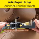 Móc treo đồ trên ô tô gài trước sau ghế sành điệu kèm giá đỡ kẹp điện thoại trên xe tiện lợi thiết kế chắc chắn cao cấp