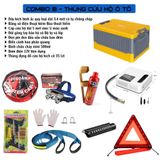 Bộ Cứu hộ Ô Tô có Bơm vá Lốp Đa Năng Cao Cấp loại tốt 10 món hàng cao cấp ảnh chụp thực tế