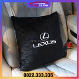 Chăn lông tuyết kiêm gối ô tô Lexus gấp gọn khóa kéo vải nhung hàng cao cấp cho ô tô chống lạnh trên ô tô thêm sang