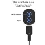 Gối và Đệm Tích hợp Máy Massage Lưng Cổ cho Ghế xe Ô tô, Chất liệu Memory foam cao cấp Cửa hàng nội thất ô tô Trendycar