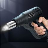 Máy Khò Hơi Nóng Heatgun 2000W  nhựa cao cấp, Đầu nòng inox 304 rất dày sử dụng đóng màng Co Đóng Gói Hàng Hóa Giá Tốt