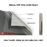 Decal PPF 3 Lớp chuyên dụng khói nhạt cho đèn pha Phủ Bóng đen khói PPF. Chống xước, chống ố vàng đến 5năm.Khổ cao 30cm