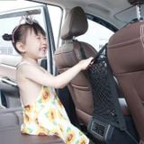 Túi lưới gắn ghế ô tô 3 lớp đa năng vách ngăn ghế sau xe ô tô đàn hồi đa chức năng giúp lái xe an toàn