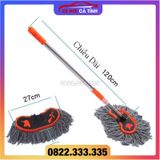 Cây Lau Rửa Xe Ô Tô Cán Dài,Có Thể Kéo Dài, Sợi Lau Mềm - Chổi Dài lông xám