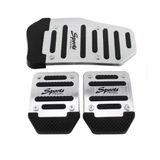 Bộ đệm chân côn phanh ga cho xe ô tô số sàn nhiều màu thể thao kim loại phối cao su nhám chống trượt