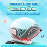 Ghế ngồi ô tô Cho Bé An Toàn Quay 360 độ Isofix cho Bé Từ 0-12 Tuổi có mái che tiêu chuẩn quốc tế bền bỉ