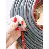 10m Gioăng cao su chữ D 10x10mm chống ồn cách nhiệt Tặng 01 Lọ keo trợ dính lọ 10ml