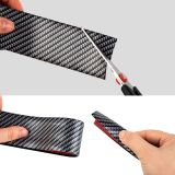 Nẹp carbon chống xước, viền trang trí vân carbon 5d sẵn keo dán bậc bước chân, phụ kiện xe hơi