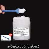 Mỡ bôi trơn bản lề cánh cửa ray trượt, chống dỉ sét, kèm bàn chải. mỡ trắng cao cấp