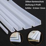 Gioăng kính Silicone cường lực chữ U viền cạnh kính chống va chạm Trendyhome