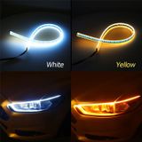 1 Cặp Đèn LED mí DRL Cho Xe Ô Tô chất liệu Ống cao su Mềm Dẻo LED Strip Dẫn Hướng Tín Hiệu Rẽ xi nhan chống thấm nước