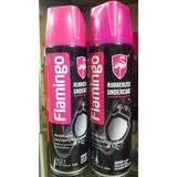 Sơn xịt phủ gầm xe hơi ô tô chống rỉ mọt bảo vệ gầm xe, flamingo rubberized undercoat F021 hàng chính hãng 500ml