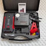 Bộ kích điện đề nổ bình ắc quy 12v cứu hộ ô tô công suất lớn kiêm sạc dự phòng Magsafe, kiêm đèn chiếu sáng đèn báo cứu hộ xanh đỏ