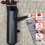 Sơn chịu nhiệt HaoShun Mattee Black mã 1200 đen nhám chống cháy cho pô