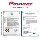 Loa trung tần Pioneer TS-P9 Bản Luxury, Mid-range 2 Inches Speaker hàng cao cấp để Taplo Ô tô Loa Mid range mạ vàng 140W