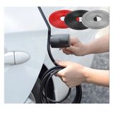 Cuộn 5m Gioăng cao su lõi thép viền bảo vệ cửa xe hơi màu đen