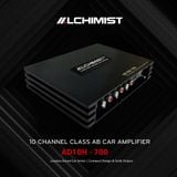 Bộ Khuếch Đại Xe Hơi DSP Alchimist AD10H-700 10 Kênh - Tích hợp phần mềm Android và App Máy tính PC cắt tần chỉnh độ trễ