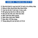 Bộ Cứu hộ Ô Tô có Bơm vá Lốp Đa Năng Cao Cấp loại tốt 10 món hàng cao cấp ảnh chụp thực tế