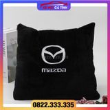 Chăn kiêm gối gấp gọn lông tuyết 2 trong 1 Toyota, Mazda, mercedes,lexus gối tựa lưng trên xe , chăn gối cho xe hơi,