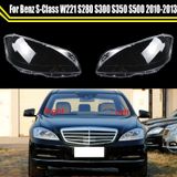 Vỏ đèn pha Mercedes Benz S-class W221, Ống kính thủy tinh trong suốt, Phụ kiện ô tô, 2005 - 2009, 2 phiên bản có sẵn